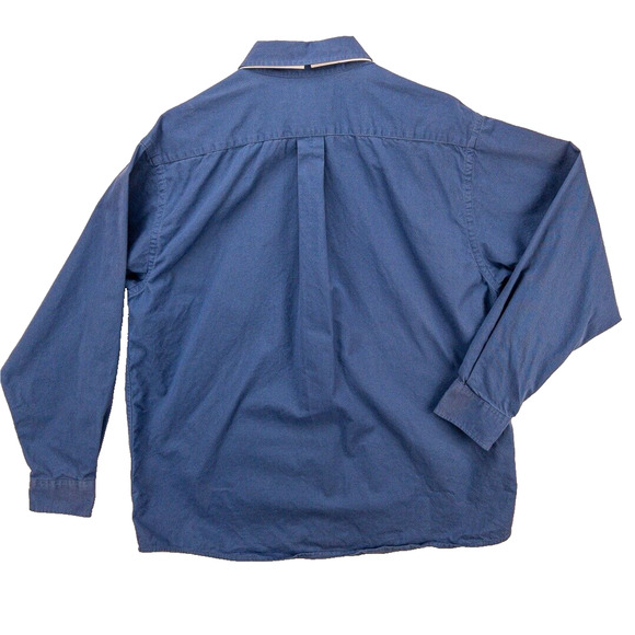 Soft Twill Work Shirt Relaxed Fit Men's Large Outdoor Comfort Roundtree & Yorke - Picture 12 of 14